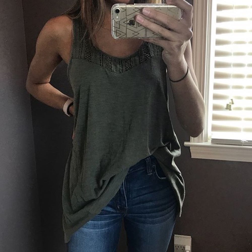 olive green tank
